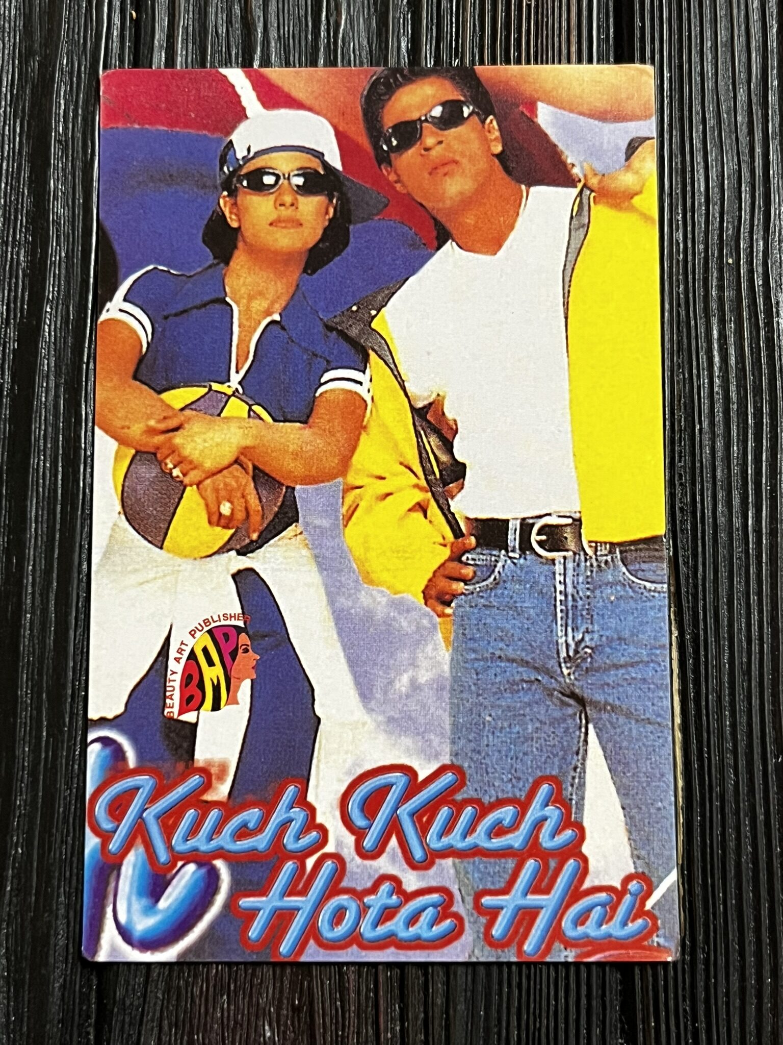 Kajol Devgn Shah Rukh Khan * Vintage Bollywood Postcard * (BAP) (WN)