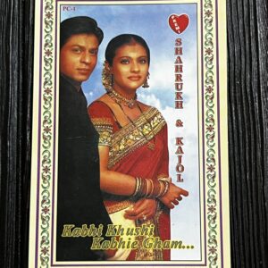 Kajol Devgn Shah Rukh Khan * Vintage Bollywood Postcard * (Premi) (WN)