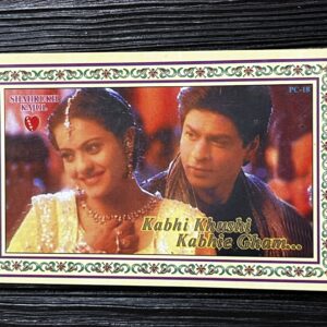 Kajol Devgn Shah Rukh Khan * Vintage Bollywood Postcard * (Premi) (WN)