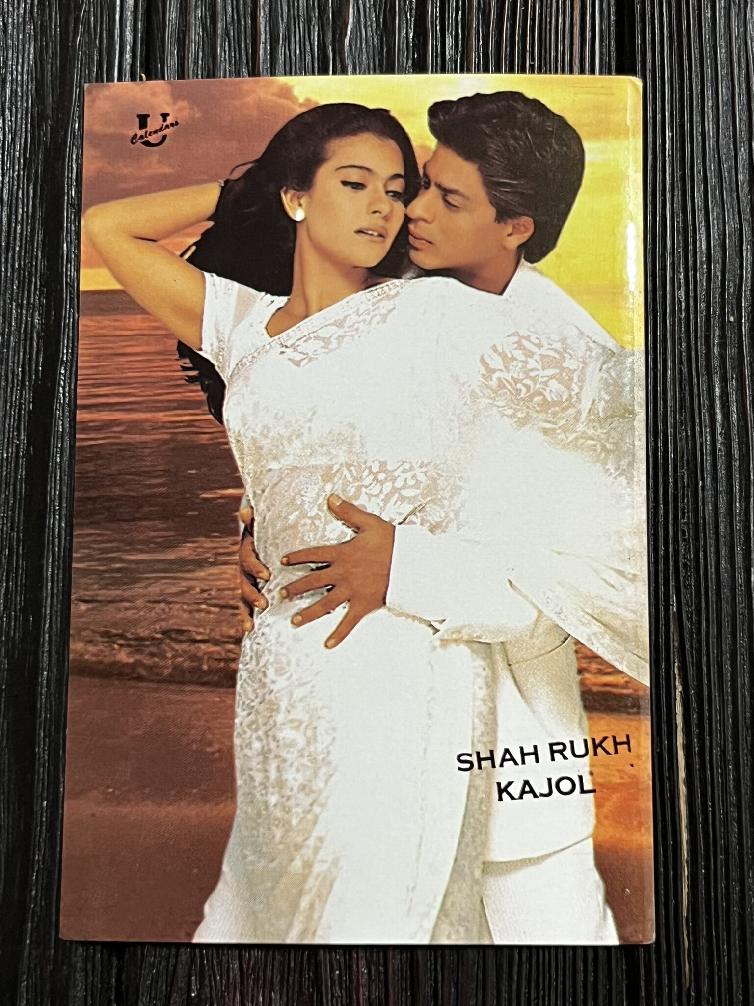 Kajol Devgn Shah Rukh Khan * Vintage Bollywood Postcard * (UC) (WN)