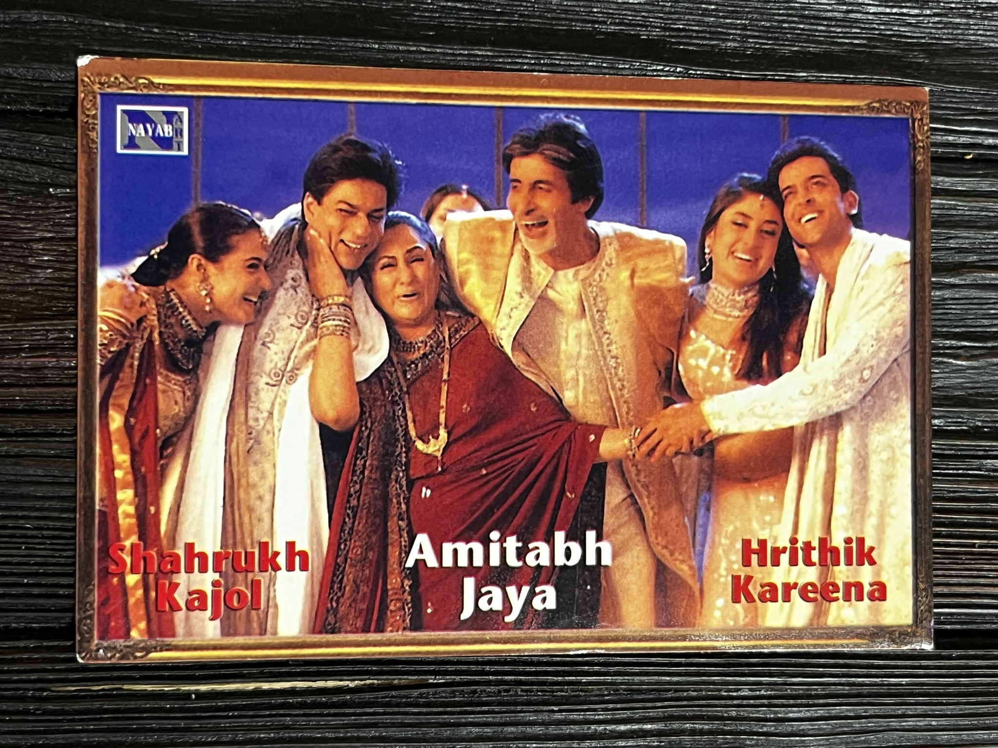 Kajol Devgn Shah Rukh Khan Amitabh Kareena Hrithik Jaya* Vintage Bollywood Postcard * (NAYAB) (WN)