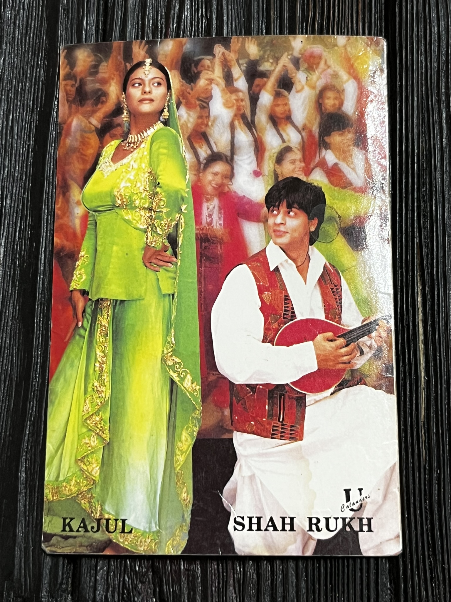 Kajol Devgn Shah Rukh Khan * Vintage Bollywood Postcard * (UC) (WN)