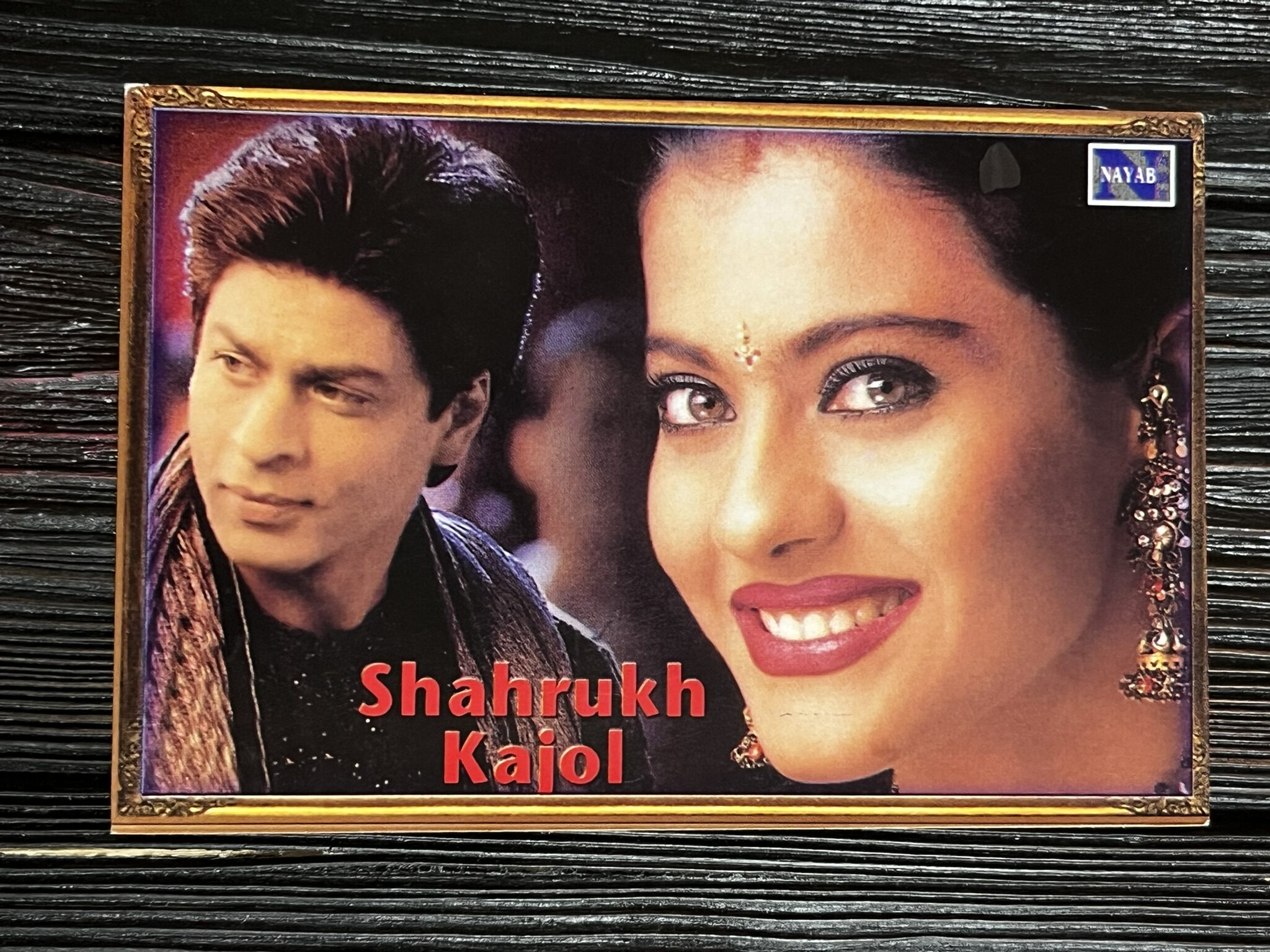 Kajol Devgn Shah Rukh Khan * Vintage Bollywood Postcard * (Nayab) (WN)