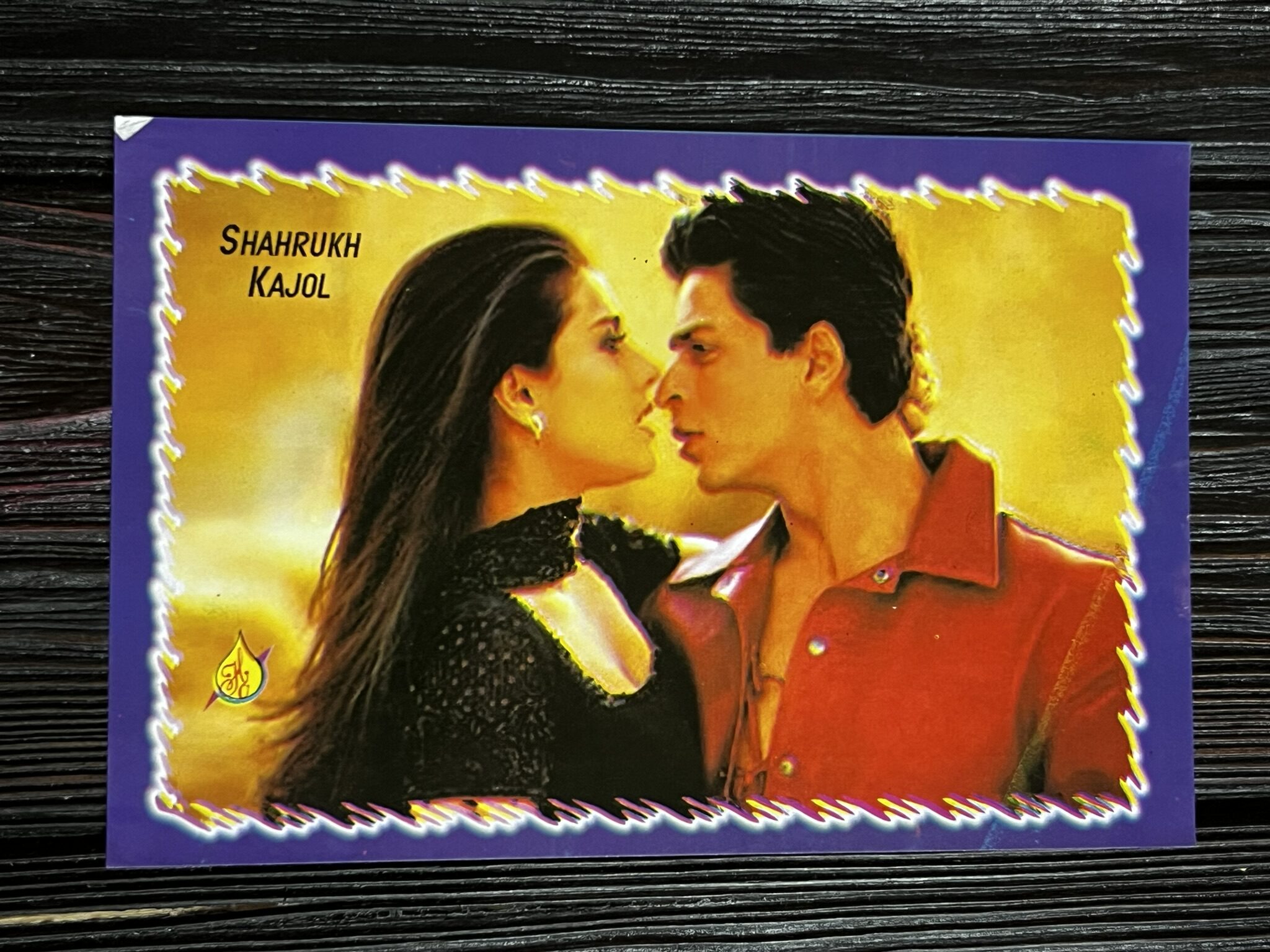 Kajol Devgn Shah Rukh Khan * Vintage Bollywood Postcard * (Premi) (WN)