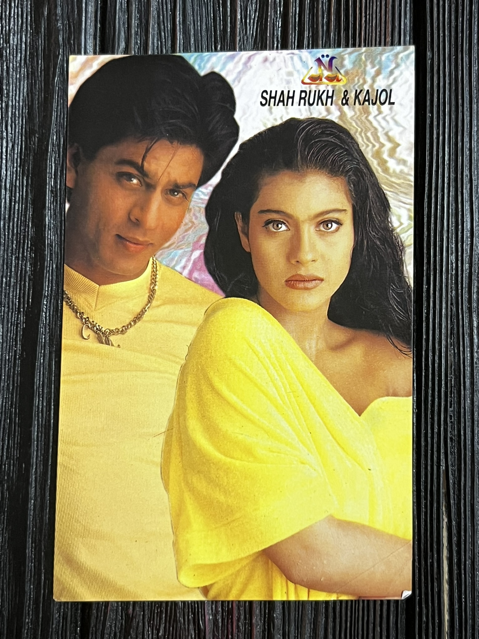 Kajol Devgn Shah Rukh Khan * Vintage Bollywood Postcard * (Nayab) (WN)