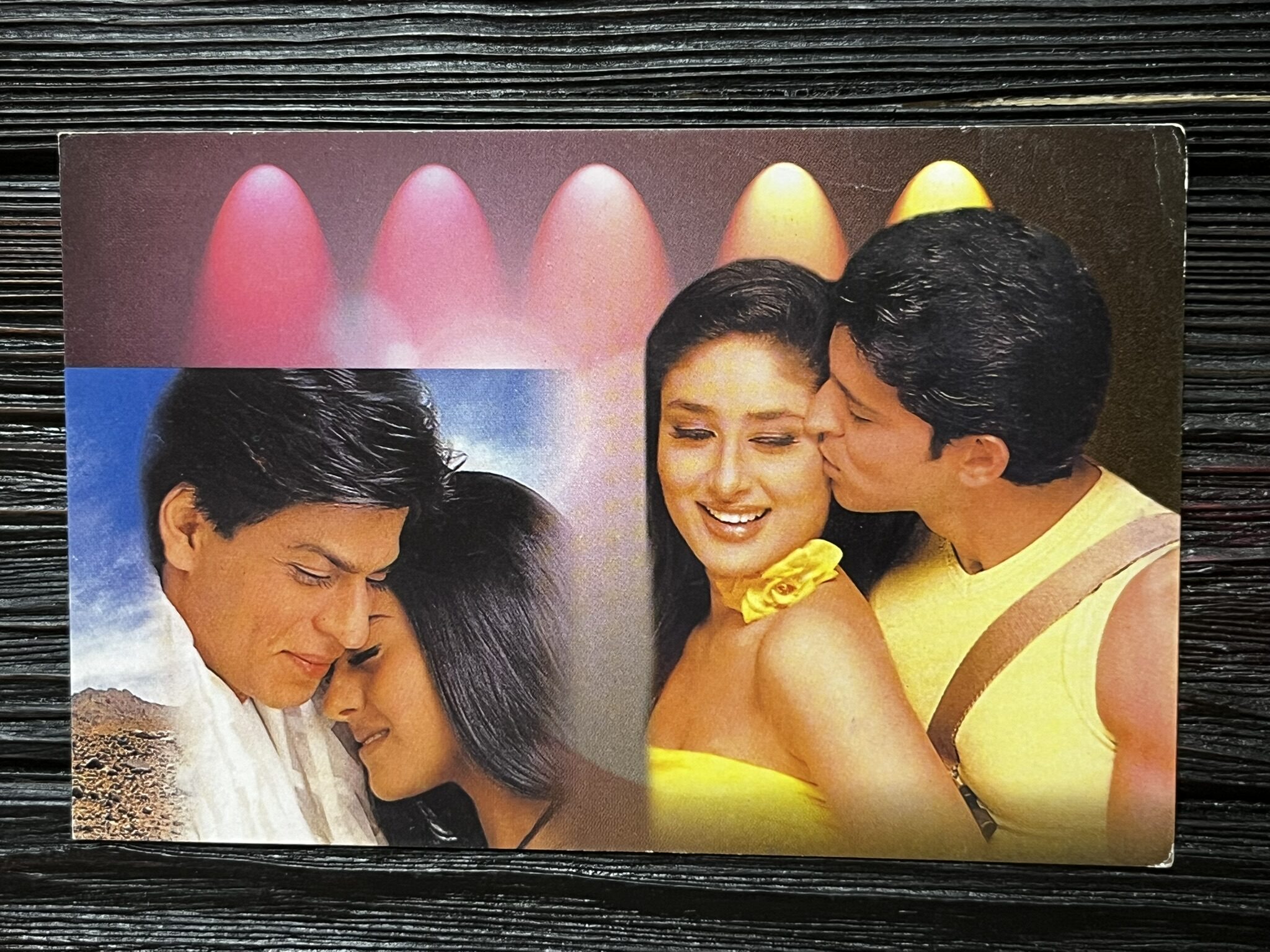 Kajol Devgn Shah Rukh Khan Kareena Hrithik * Vintage Bollywood Postcard * (Sonal) (WN)