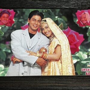 Kajol Devgn Shah Rukh Khan * Vintage Bollywood Postcard * (Nayab) (WN)