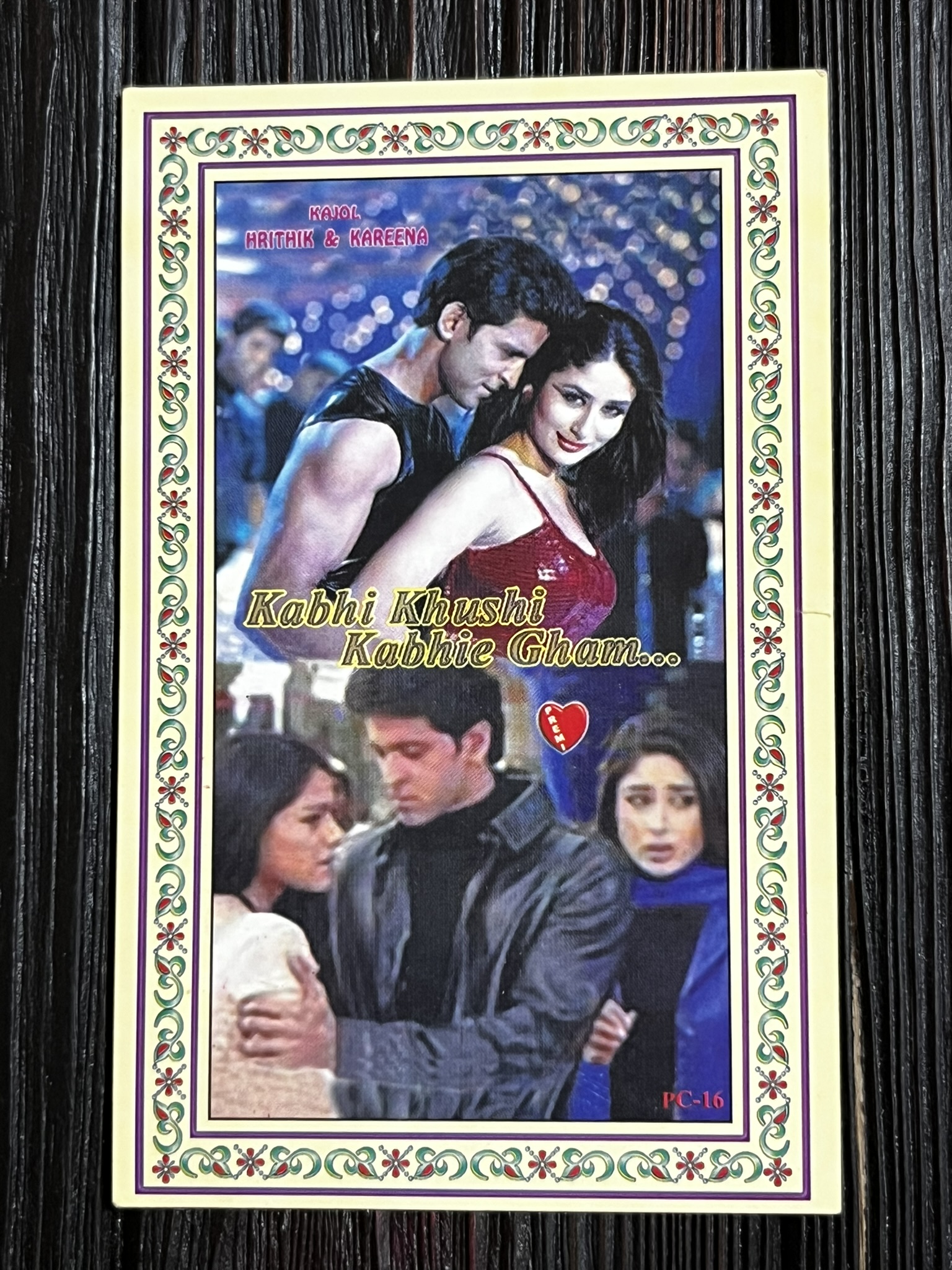 Kajol Devgn Shah Rukh Khan Kareena Hrithik * Vintage Bollywood Postcard * (Premi) (WN)