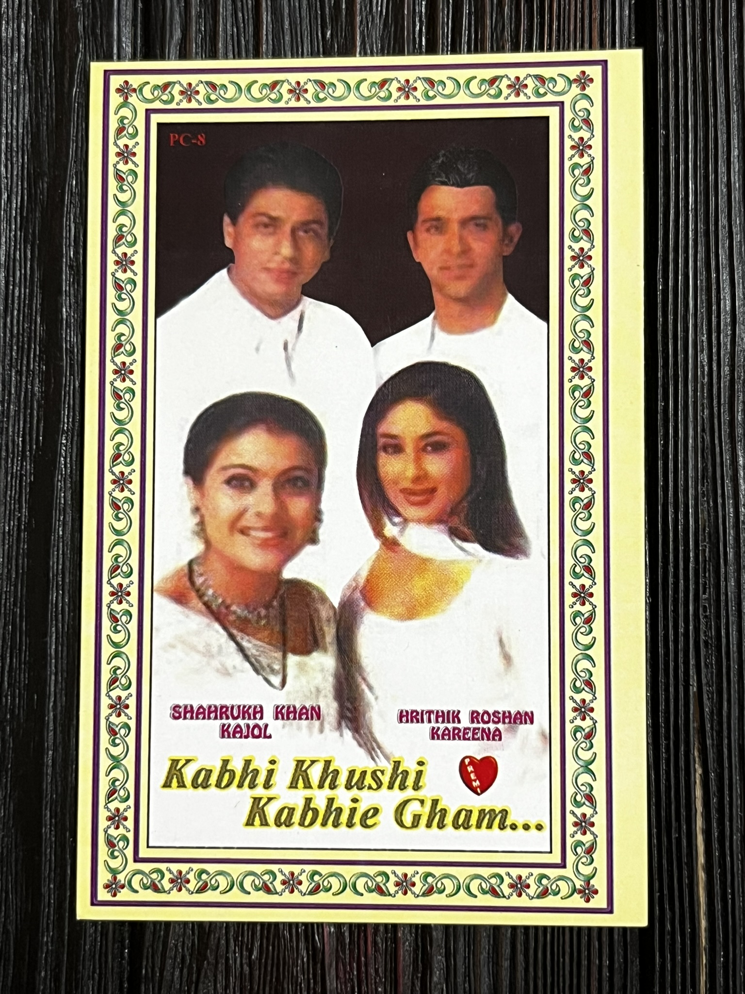 Kajol Devgn Shah Rukh Khan Kareena Hrithik * Vintage Bollywood Postcard * (Premi) (WN)