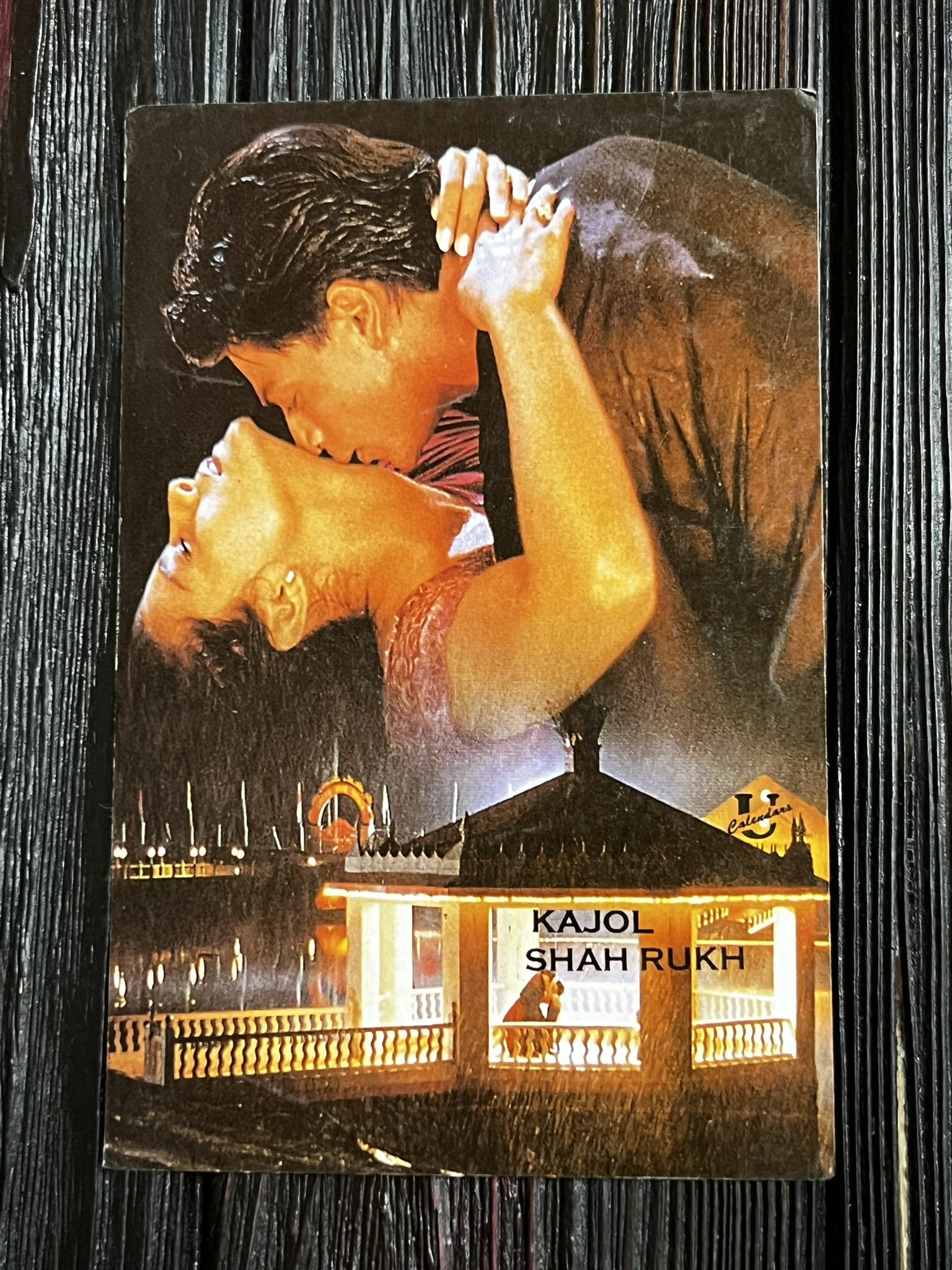 Kajol Devgn Shah Rukh Khan * Vintage Bollywood Postcard * (UC) (WN)
