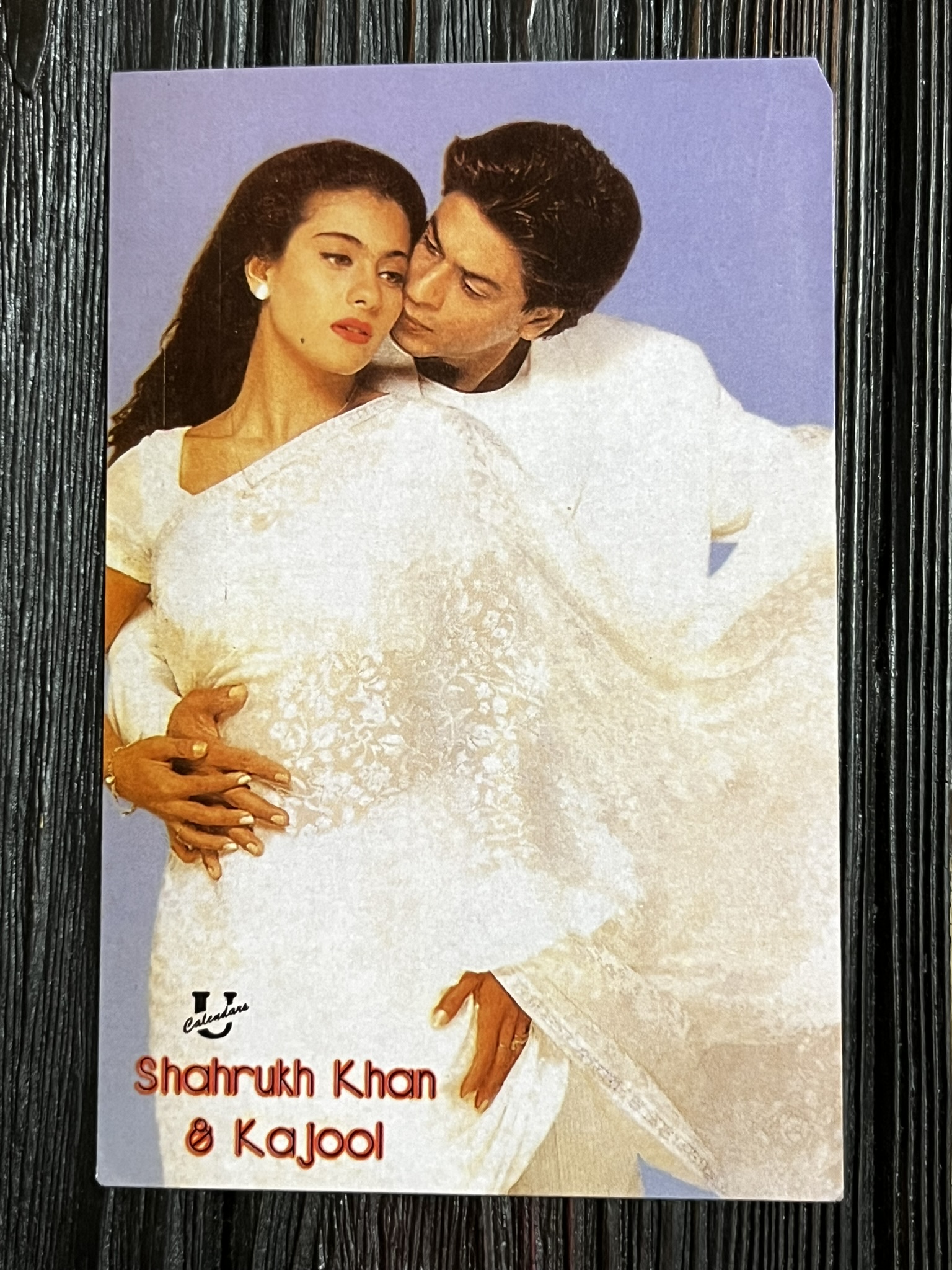 Kajol Devgn Shah Rukh Khan * Vintage Bollywood Postcard * (UC) (WN)