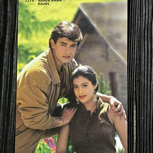 Kajol Devgn Aamir Khan* Vintage Bollywood Postcard * (RC) (2274)