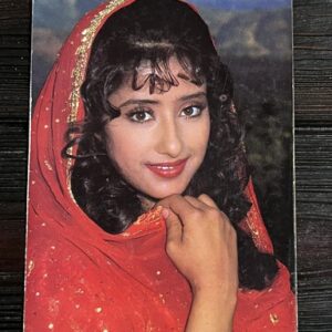 Manisha Koirala * Vintage Bollywood Postcard * (Ruby) (331)