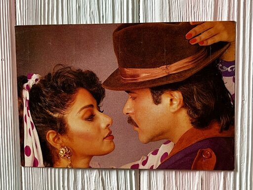 Sridevi Anil Kapoor * Vintage Bollywood Postcard * (UC) (WN)