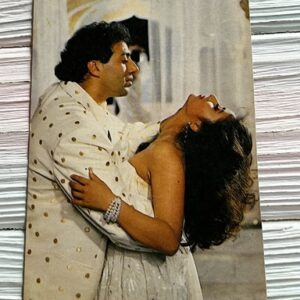 Manisha Koirala Sunny Deol * Vintage Bollywood Postcard * (Jain) (7257)