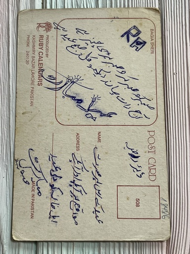 Bhagyashree Patwardhan * Vintage Bollywood Postcard * (Ruby) (508) - Image 2