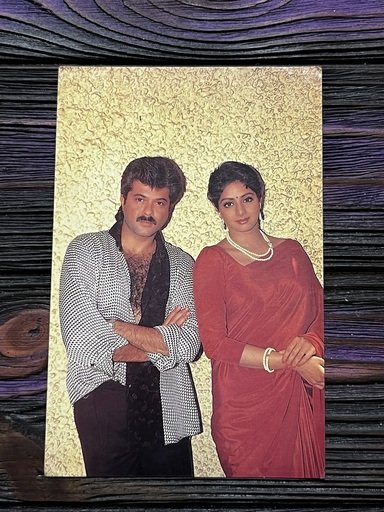Sridevi Anil Kapoor * Vintage Bollywood Postcard * (Venus) (808)