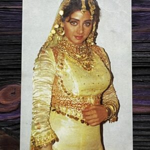 Sridevi * Vintage Bollywood Postcard * (Ruby) (1450)