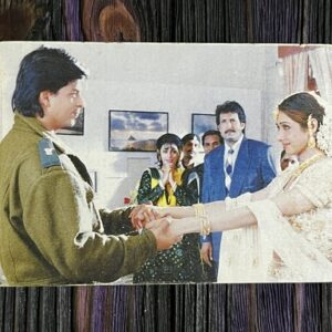 Sridevi Shah Rukh Khan * Vintage Bollywood Postcard * (Jain) (7877)
