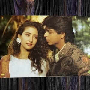 Manisha Koirala Shah Rukh Khan * Vintage Bollywood Postcard * (UC) (WN)