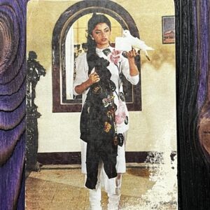 Bhagyashree Patwardhan * Vintage Bollywood Postcard * (Pooran) (WN)