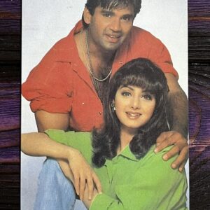 Sridevi Sunil Shetty * Vintage Bollywood Postcard * (Venus) (1265)