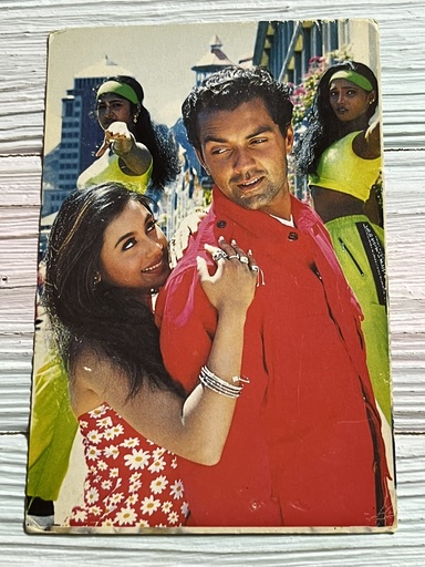 Rani Mukerji Bobby Deol * Vintage Bollywood Postcard * (Tiki) (WN)