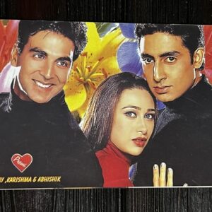 Karishma Kapoor Akshay Kumar Abhishek Bachchan* Vintage Bollywood Postcard * (Twins) (WN)