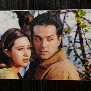 Karishma Kapoor Bobby Deol * Vintage Bollywood Postcard * (Twins) (WN)