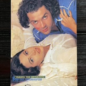 Karishma Kapoor Bobby Deol * Vintage Bollywood Postcard * (PP) (WN)