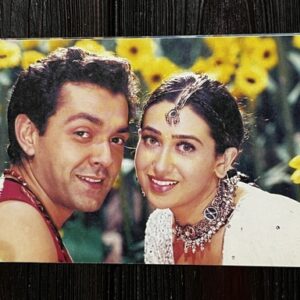 Karishma Kapoor Bobby Deol * Vintage Bollywood Postcard * (Twins) (WN)