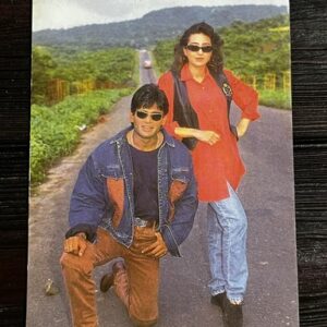 Karishma Kapoor Sunil Shetty * Vintage Bollywood Postcard * (Ruby) (1852)