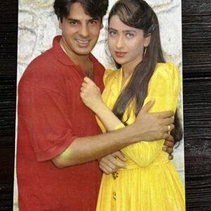 Karishma Kapoor Rahul Roy * Vintage Bollywood Postcard * (Ruby) (1542)