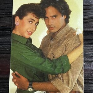 Karishma Kapoor Rahul Roy * Vintage Bollywood Postcard * (UC) (WN)