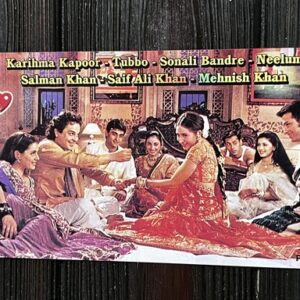 Karishma Kapoor Saif Ali Khan Salman Tabu Sonali Neelam * Vintage Bollywood Postcard * (PP) (WN)