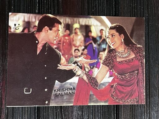 Karishma Kapoor Salman Khan * Vintage Bollywood Postcard * (UC) (WN)