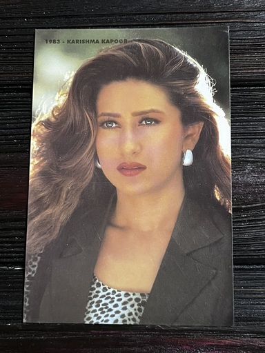 Karishma Kapoor * Vintage Bollywood Postcard * (RC) (1983)