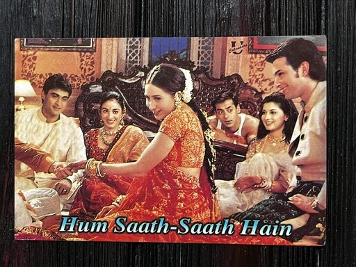 Karishma Kapoor Saif Ali Khan Salman Tabu Sonali * Vintage Bollywood Postcard * (UC) (WN)