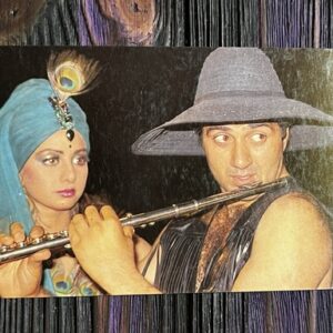 Sridevi Sunny Deol * Vintage Bollywood Postcard * (Ruby) (622)