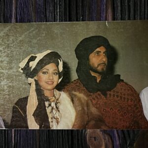 Sridevi Amitabh Bachchan* Vintage Bollywood Postcard * (BAP) (1125)