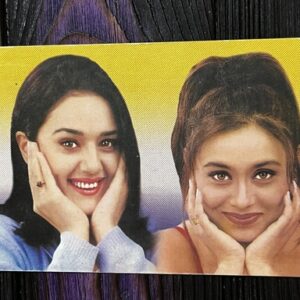 Rani Mukerji Preity Zinta * Vintage Bollywood Postcard * (Paradise) (WN)