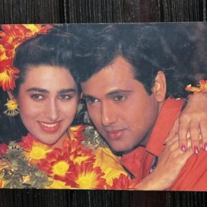 Karishma Kapoor Govinda* Vintage Bollywood Postcard * (RC) (1331)