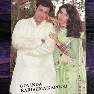 Karishma Kapoor Govinda* Vintage Bollywood Postcard * (UC) (WN)