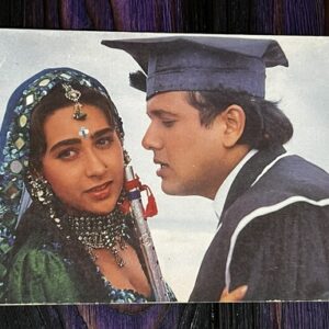 Karishma Kapoor Govinda* Vintage Bollywood Postcard * (NCC) (3866)