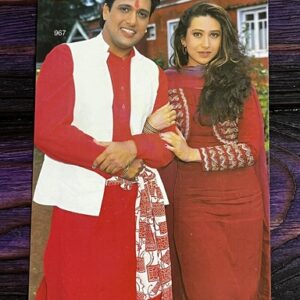 Karishma Kapoor Govinda* Vintage Bollywood Postcard * (NAA) (WN)