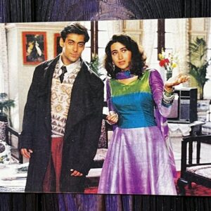 Karishma Kapoor Salman Khan * Vintage Bollywood Postcard * (Jain) (8046)