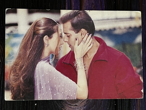 Karishma Kapoor Salman Khan * Vintage Bollywood Postcard * (Sonal) (WN)