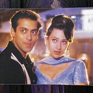 Karishma Kapoor Salman Khan * Vintage Bollywood Postcard * (Jain) (WN)