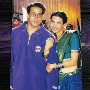 Karishma Kapoor Salman Khan * Vintage Bollywood Postcard * (Jain) (WN)