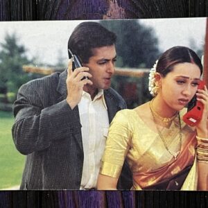 Karishma Kapoor Salman Khan * Vintage Bollywood Postcard * (Sonal) (NCC)